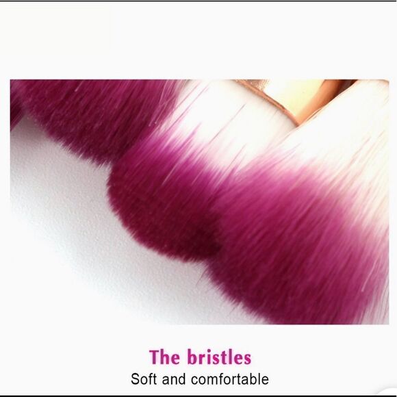 11pc Mermaid Makeup Brushes Set - Picture 6 of 8